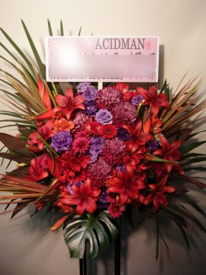 スタンド花　ACIDMAN様宛（ZeppTokyo　赤紫）