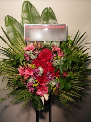 スタンド花。西川貴教様宛。EXシアターにお届け。