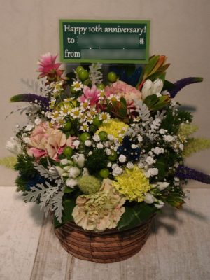 アレンジメントフラワー。都内送料無料