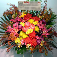 スタンド花です。　スタンド花	2010-11-25