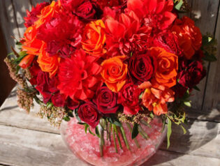 新アイテムのご紹介ガラスアレンジメント花束花瓶