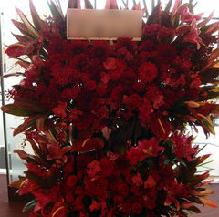 スタンド花　Red＆Big
