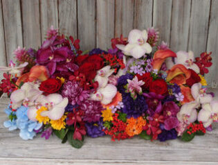 公演御祝、開店御祝等のアレンジメント花　2016年9月