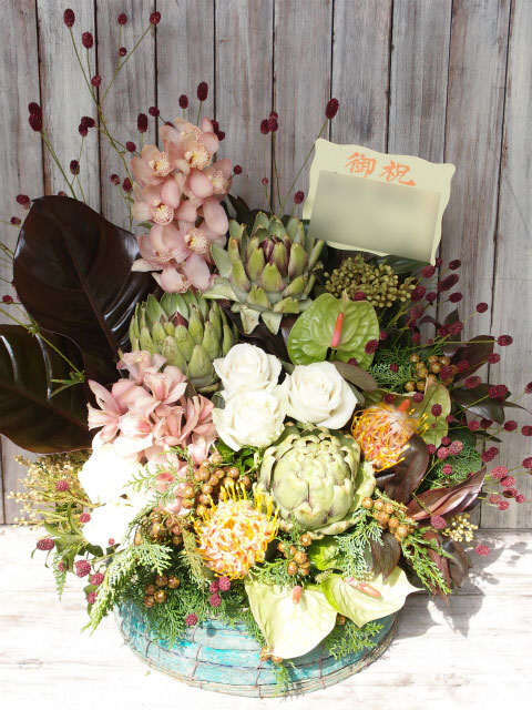 公演御祝、開店御祝等、過去のアレンジメント　2016年10月