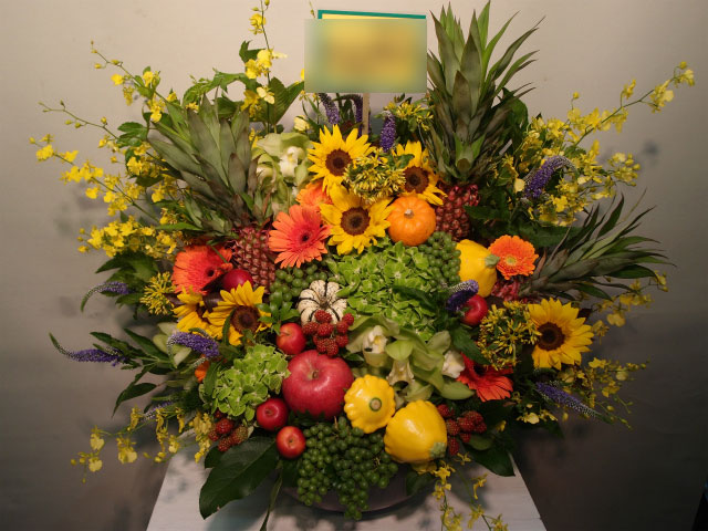 アレンジメント　フルーツ等も
