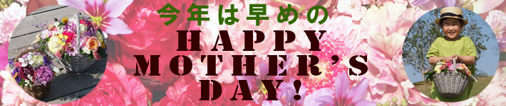 今年は早めの母の日フラワーギフト