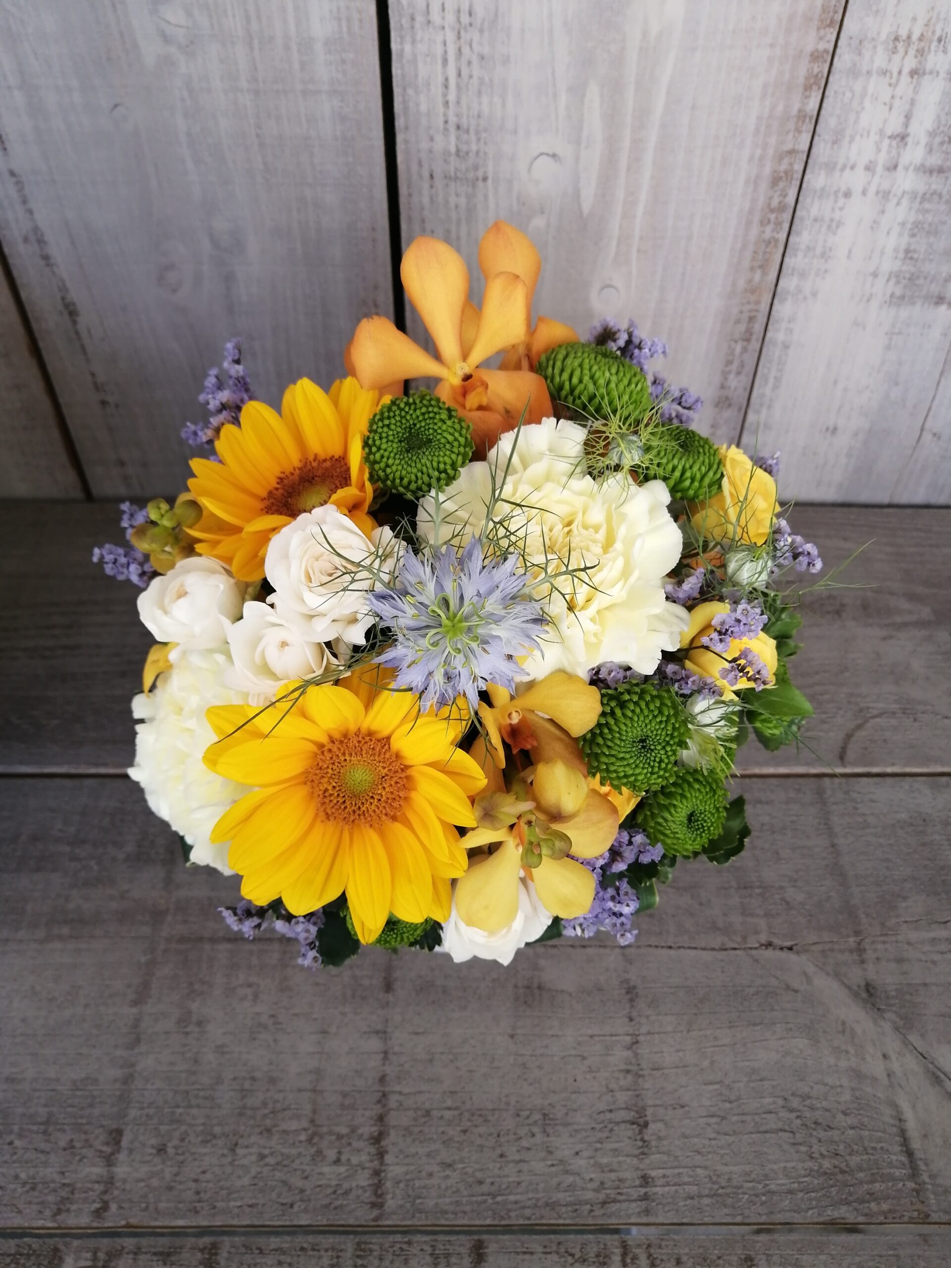 夏（ヒマワリ）のアレンジメント