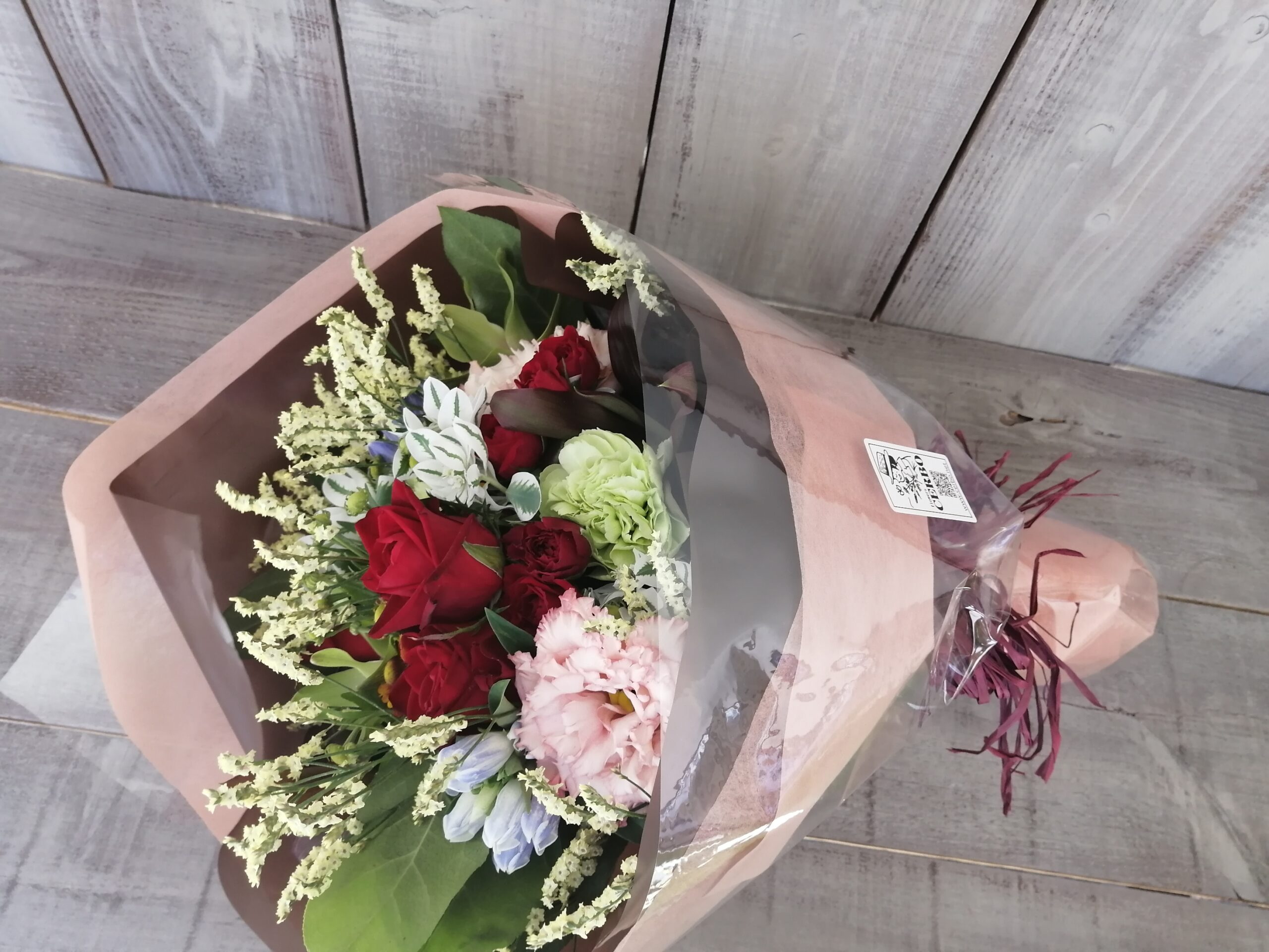 お台場ヴィーナスフォートにお届けした結婚御祝いの花束