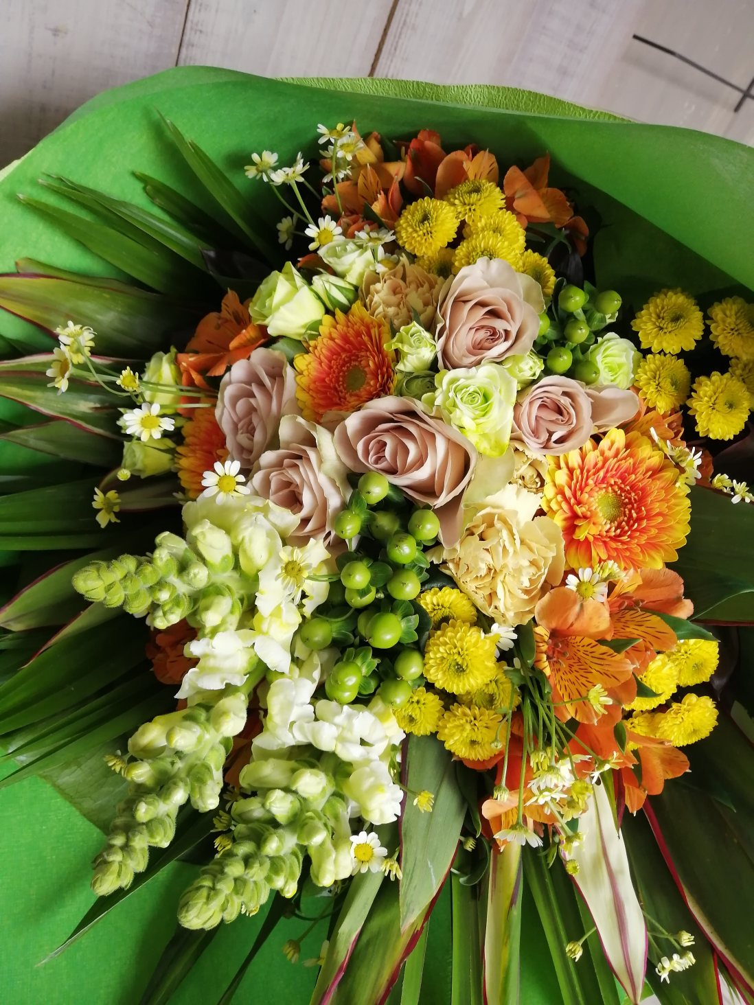 中央区銀座にお届けした誕生日御祝いの花束