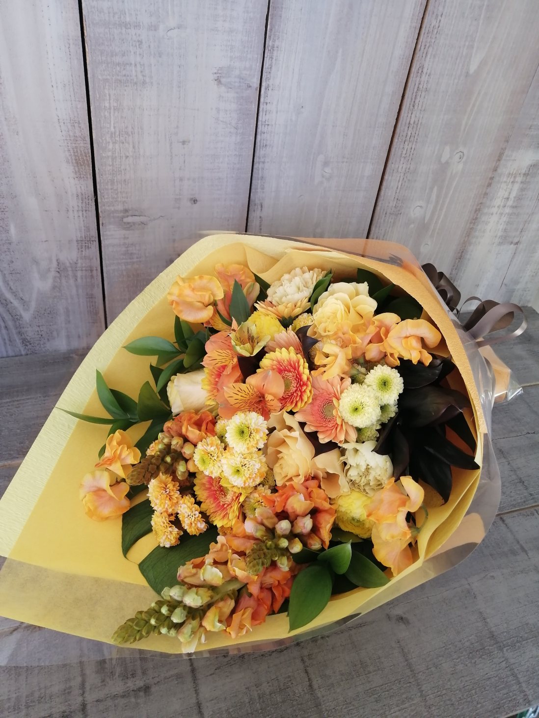 退職御祝いにお届けした男性用花束2点＠港区