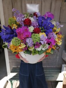 男性用誕生日御祝いのアレンジメントフラワー＠新宿区