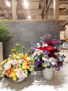 アパレルショップ開店御祝いのアレンジメントフラワー＠ルミネ北千住