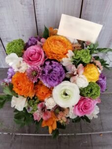 華やかな雰囲気で作成したアレンジメント＠全国発送