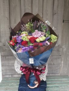 男性の退職御祝いにお届けした花束＠港区