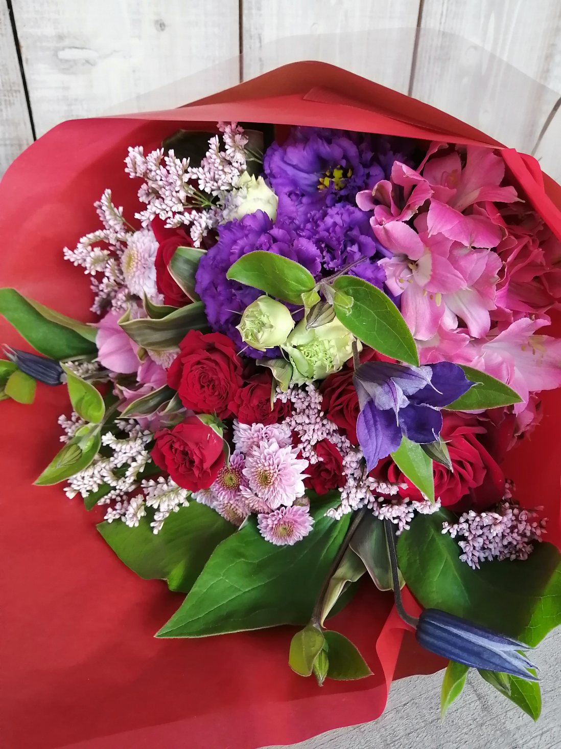 目黒区上目黒にお届けした誕生日御祝いの花束