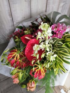 南国風の花束＠秩父宮ラグビー場