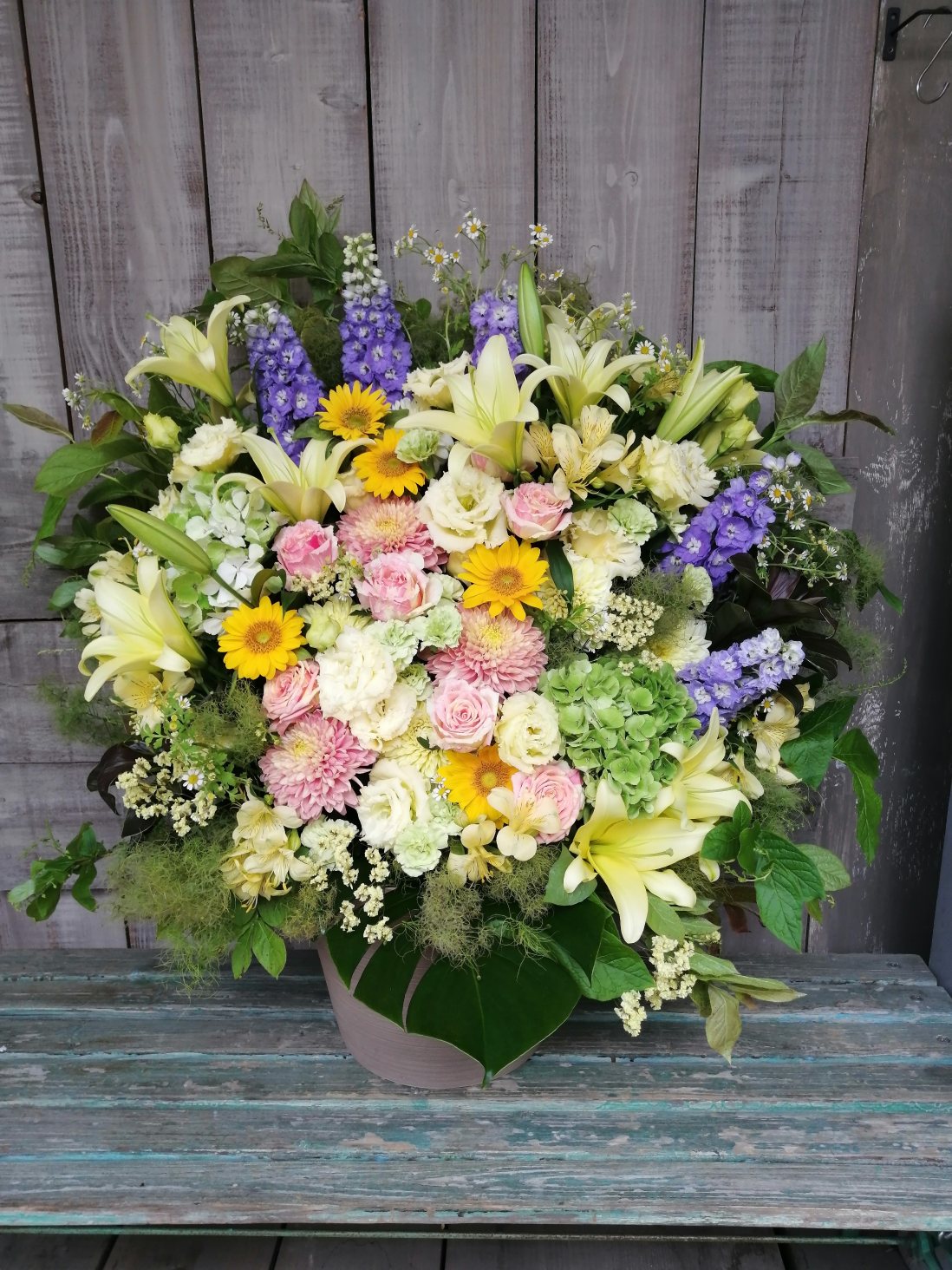 壇上装花