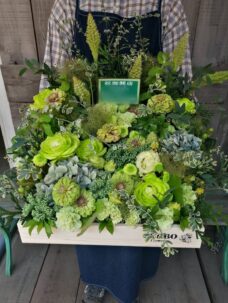 美容室開店御祝いのボックスフラワー＠渋谷区