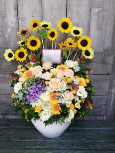 施設新規オープンの開店御祝いアレンジメント＠中央区