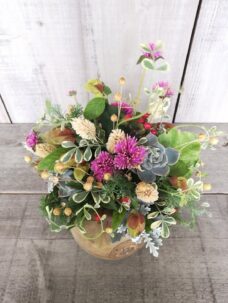 焼き菓子店10周年御祝いのアレンジメント＠台東区