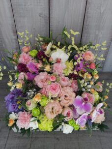 飲食店開店御祝いのボックスフラワー＠富山市