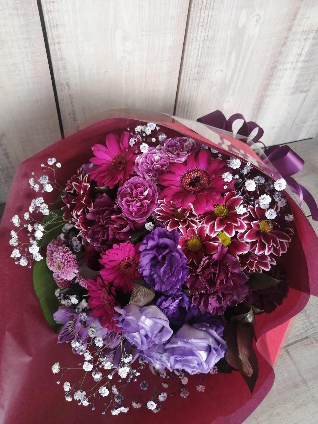 花束　紫と赤紫系
