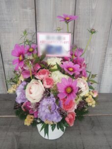 番組出演者様の誕生日御祝いアレンジメント＠港区