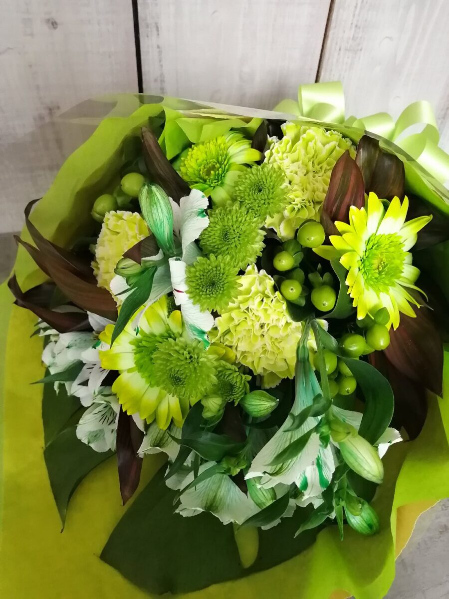 緑系花束