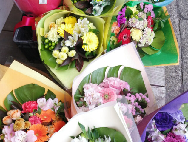 クランクアップの花