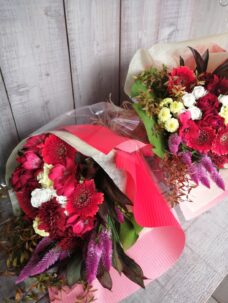 映画クランクアップの花束