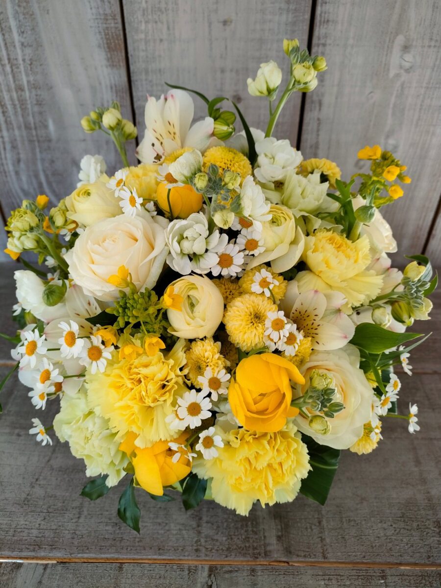 ペット供花　レモン色系
