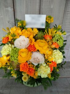 大和田さくらホールにお届けした春のアレンジメント