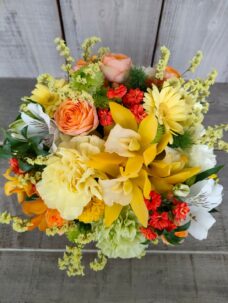 代々木上原のレストラン受取でお届けしたアレンジメント