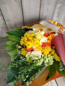 ラジオ番組終了時にお渡しする花束