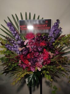 日比谷野外音楽堂のロック公演にお届けしたスタンド花