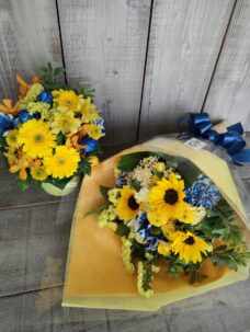 スタジオ 246にお届けした撮影用の花束と楽屋花