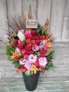 日本橋三越本店アートギャラリーへの個展開催御祝いフラワーアレンジメント