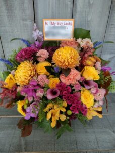 紀伊國屋サザンシアター TAKASHIMAYAにお届けした楽屋お見舞のアレンジメントフラワー