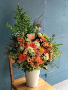 大田区上池台にお届けした周年御祝いの花