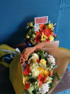 イメージスタジオ109 目黒スタジオにお届けした撮影時の楽屋花、手渡し花