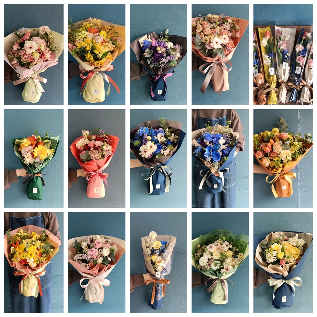 卒業式の花束一覧