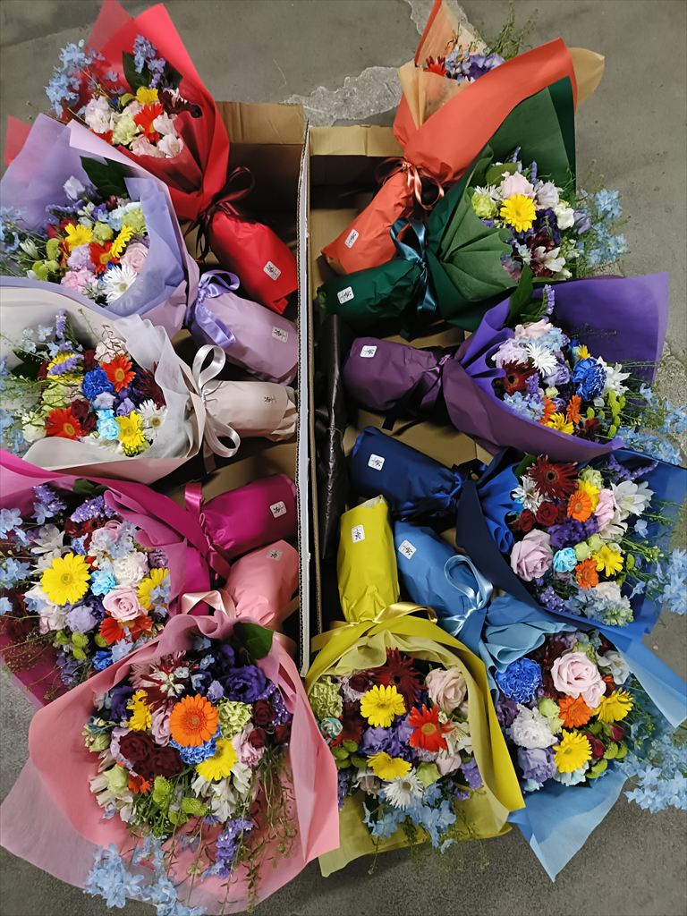 10色花束